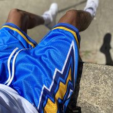 Load image into Gallery viewer, BOLT FAM SHORTS (POWDER BLUE)