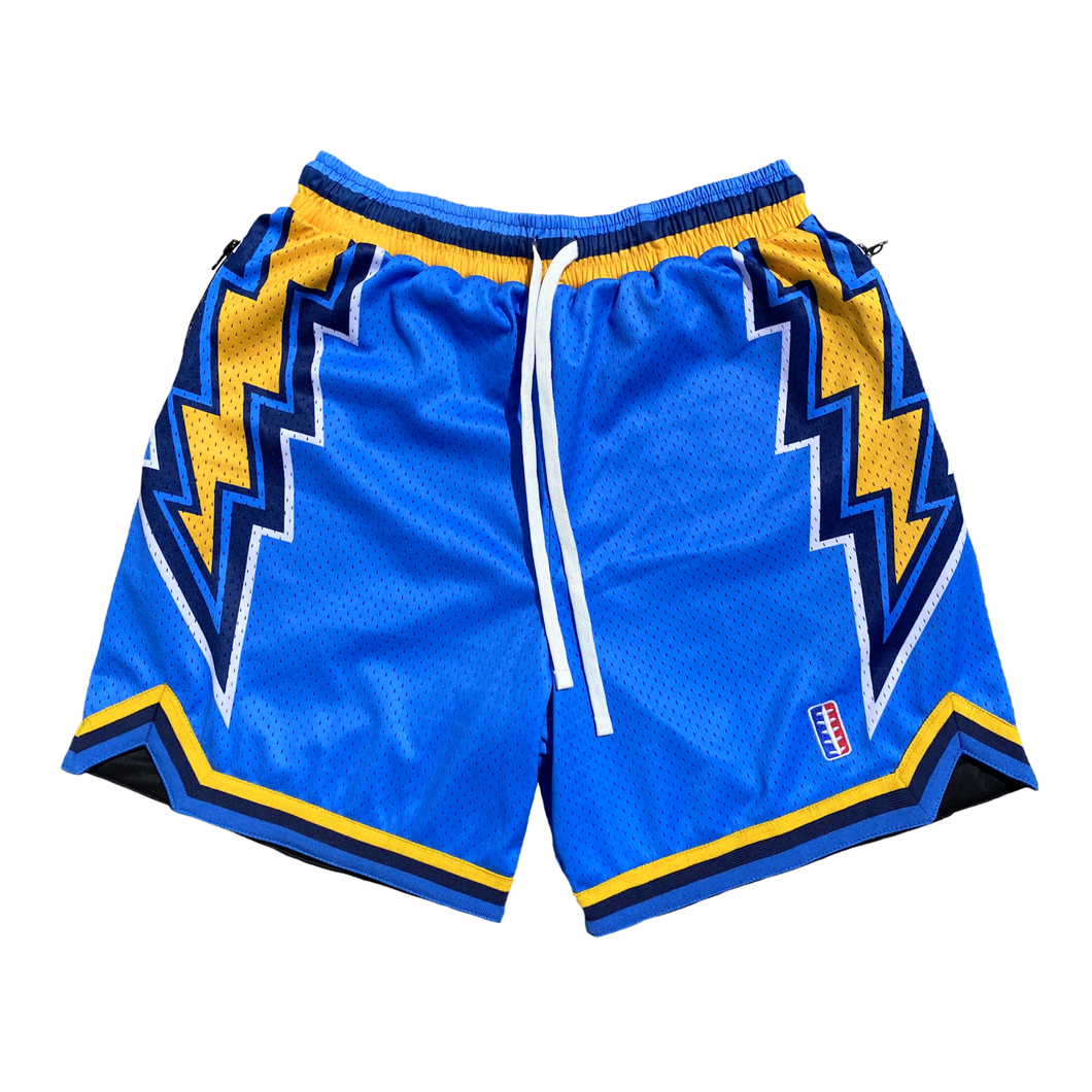 BOLT FAM SHORTS (POWDER BLUE)